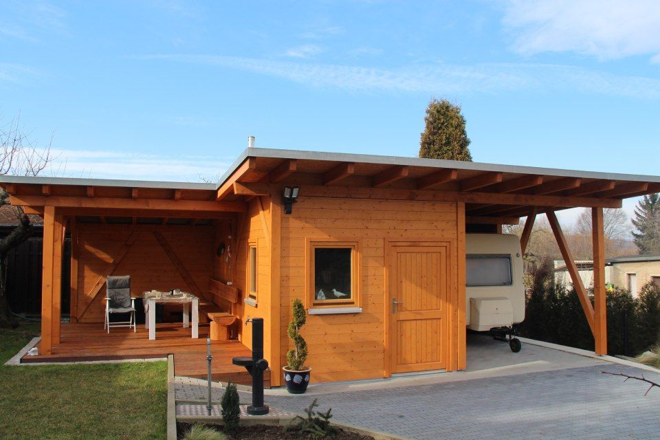 Holzcarport von Zimmerei Zimmermann