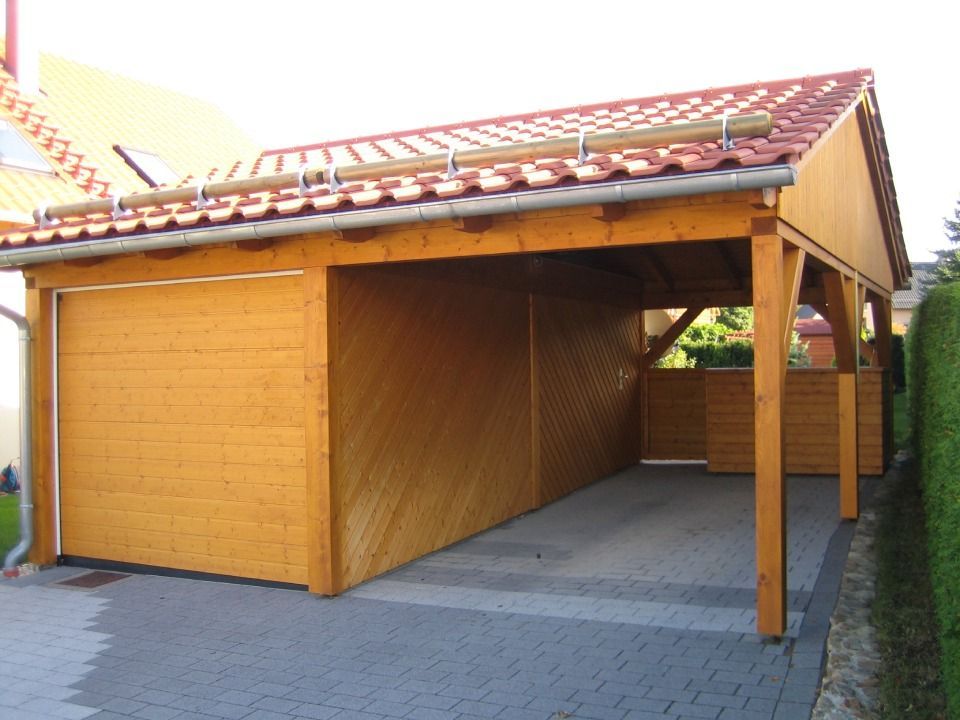 Holzcarport von Zimmerei Zimmermann