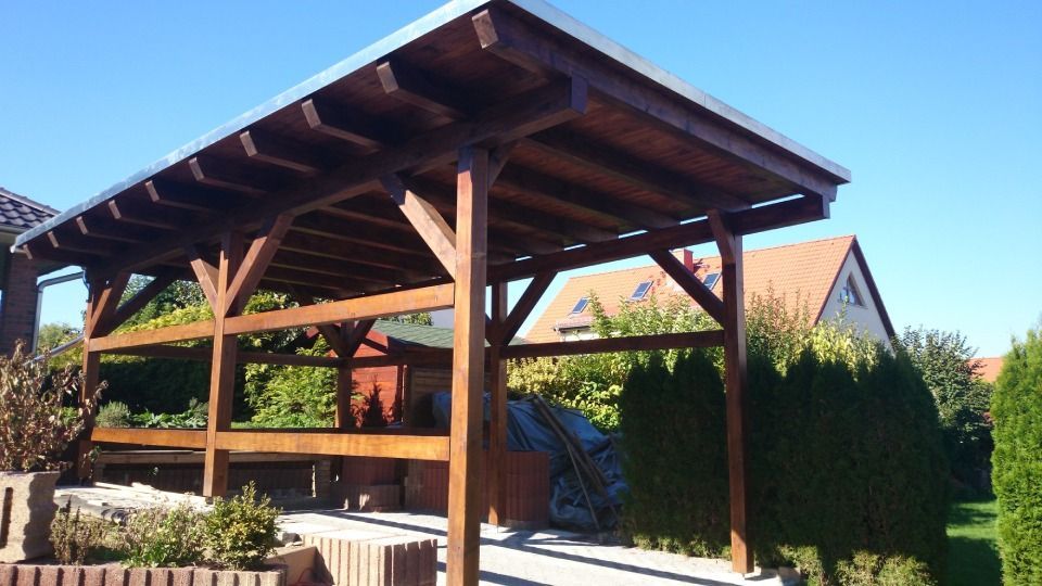 Holzcarport von Zimmerei Zimmermann