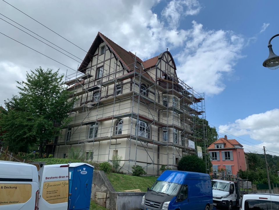 Gesamtansicht eines Fachwerkhauses