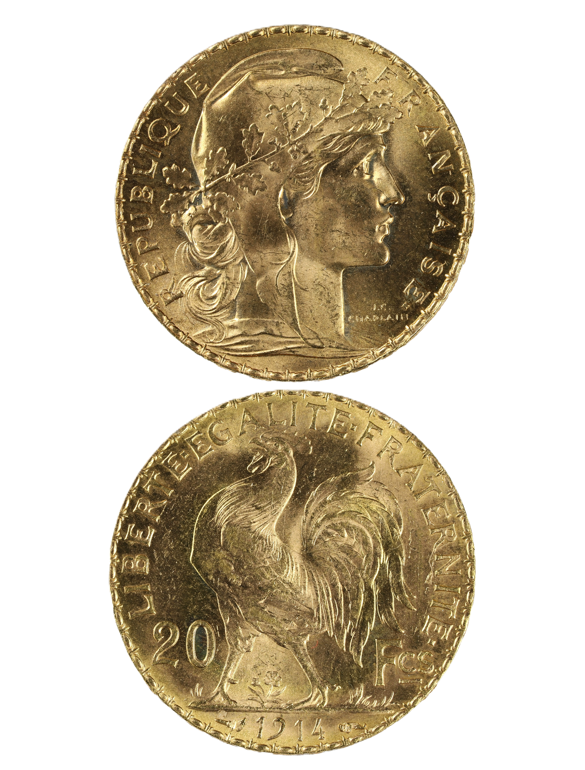 Pièce d'or Marianne Coq