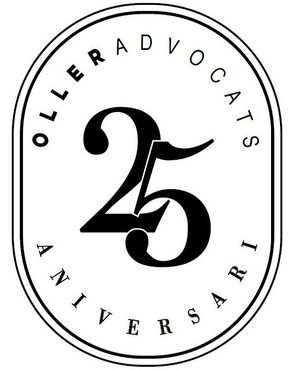 Un logotipo en blanco y negro con el número 25 en el centro.
