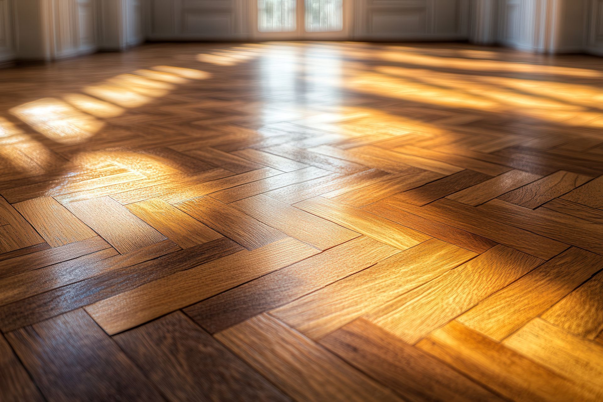 Un parquet en bois.