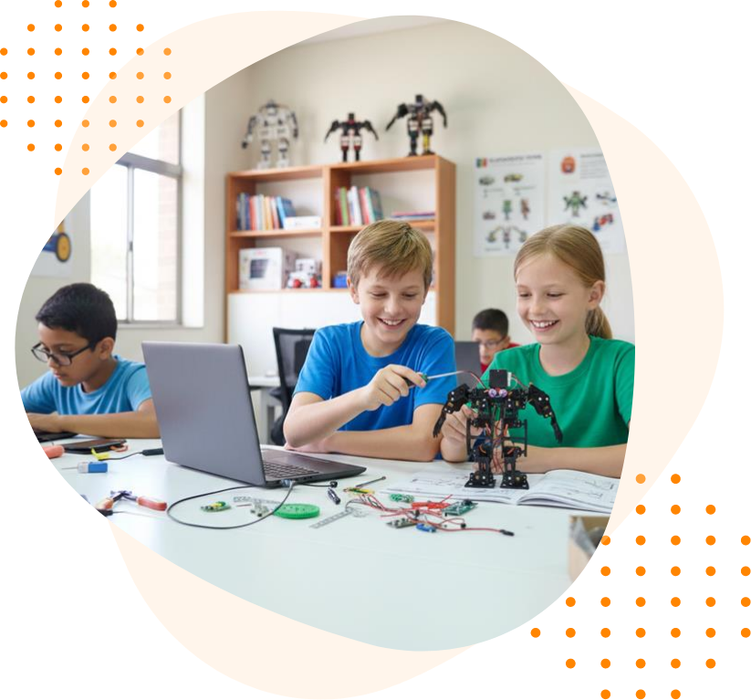A group of people are posing for a picture in front of a welcome sign.
