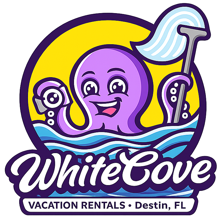 White Cove Property Management logo serving Destin and Miramar Beach
