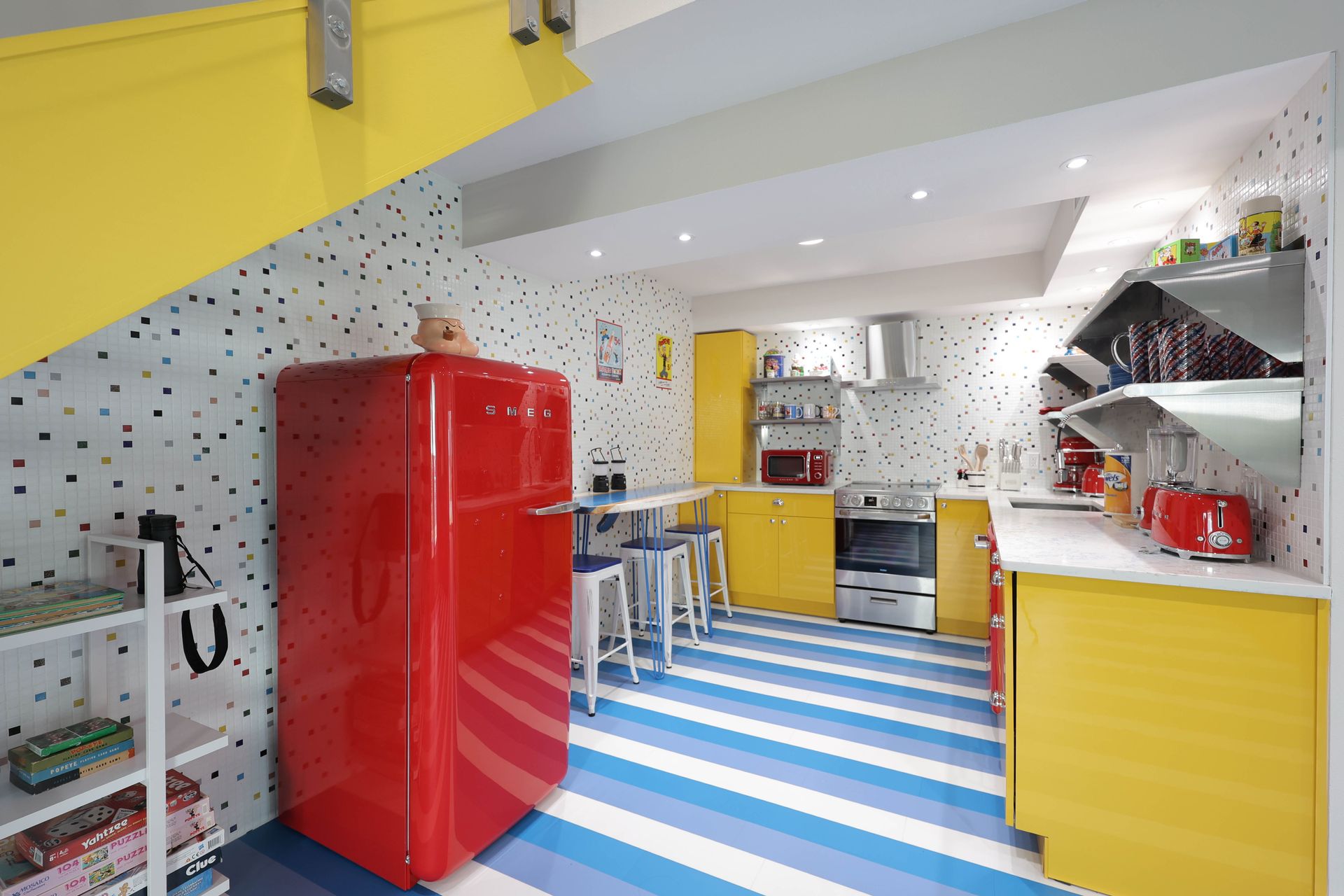 Professionally photographed kitchen in a vacation rental
