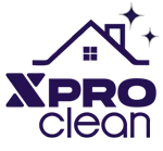 Logotipo morado: una silueta de una casa sobre el texto 