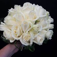Bouquet de mariée roses blanches