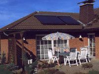 Haus mit Solaranlage