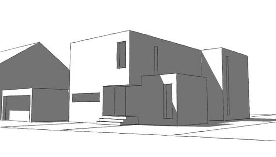 Neubau eines Wohnhauses in Erftstadt, Modell