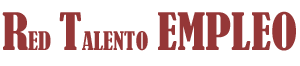 Red talento empleo está escrito en rojo sobre fondo blanco.