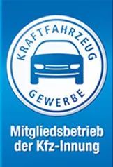 Zertifizierung Mitgliedsbetrieb Kfz-Innung Mainfranken Logistik GmbH & Co. KG