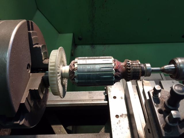 rectifiage d'un collecteur