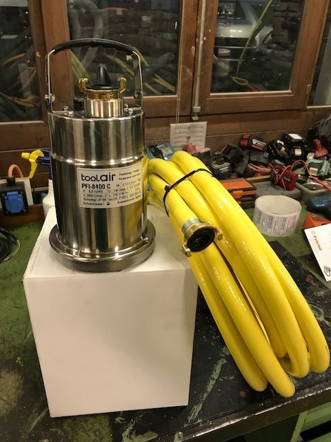 préparation d'une pompe de surface en inox