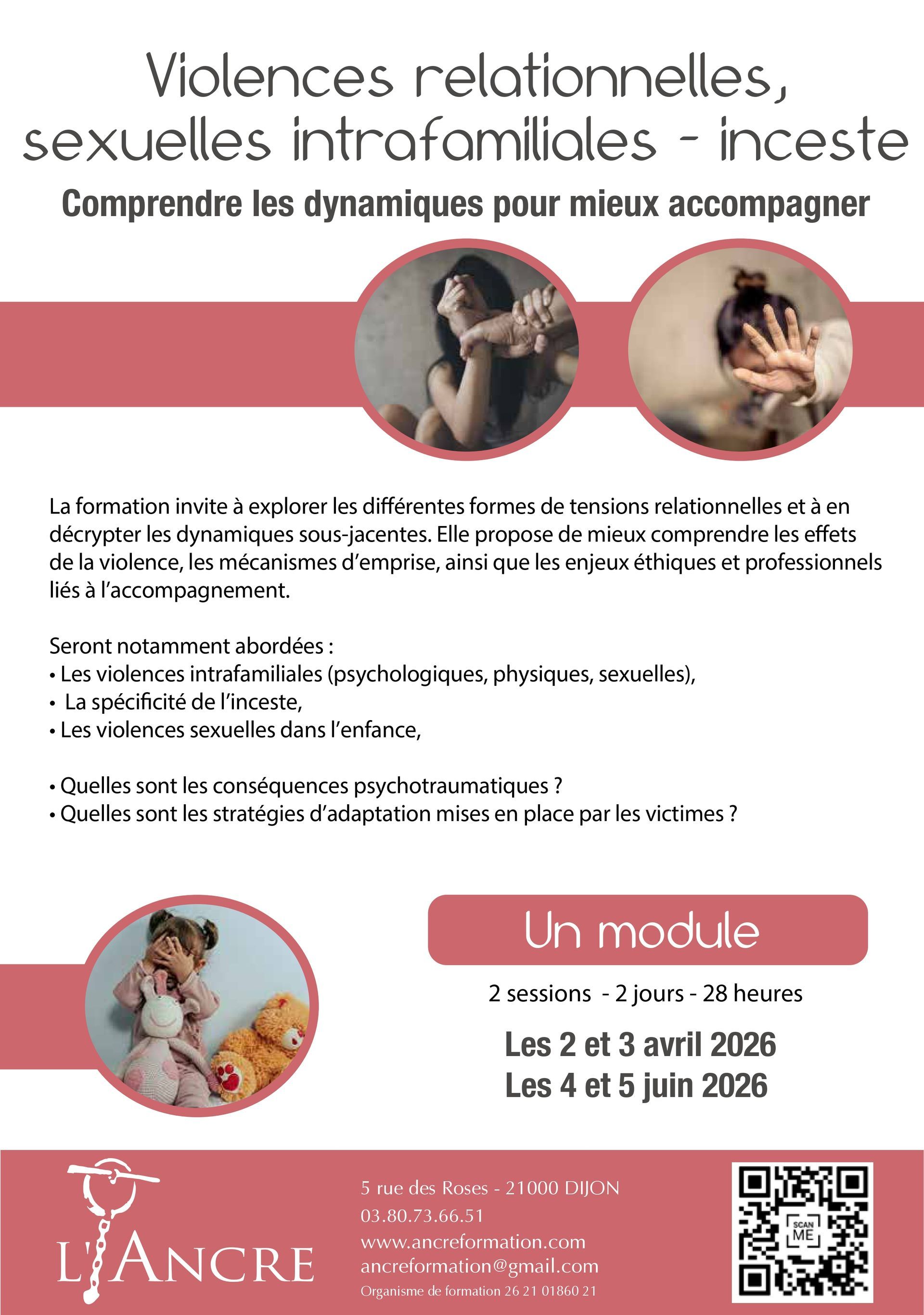 Programme de la formation Violences relationnelles