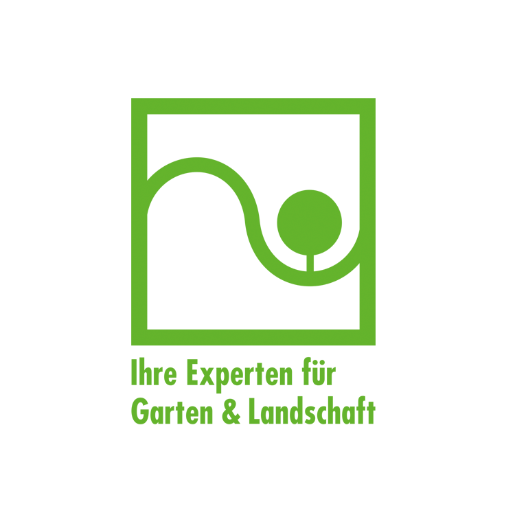 A green and white logo for ihre experten for garten & landschaft