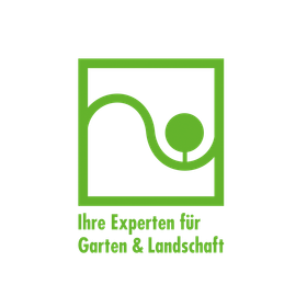 A green and white logo for ihre experten for garten & landschaft