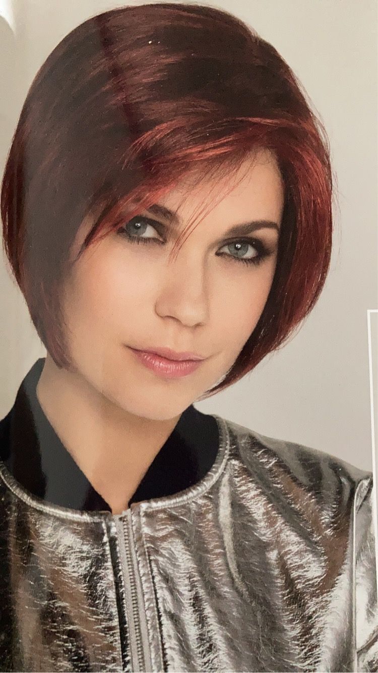 Perruque femme courte rousse carré