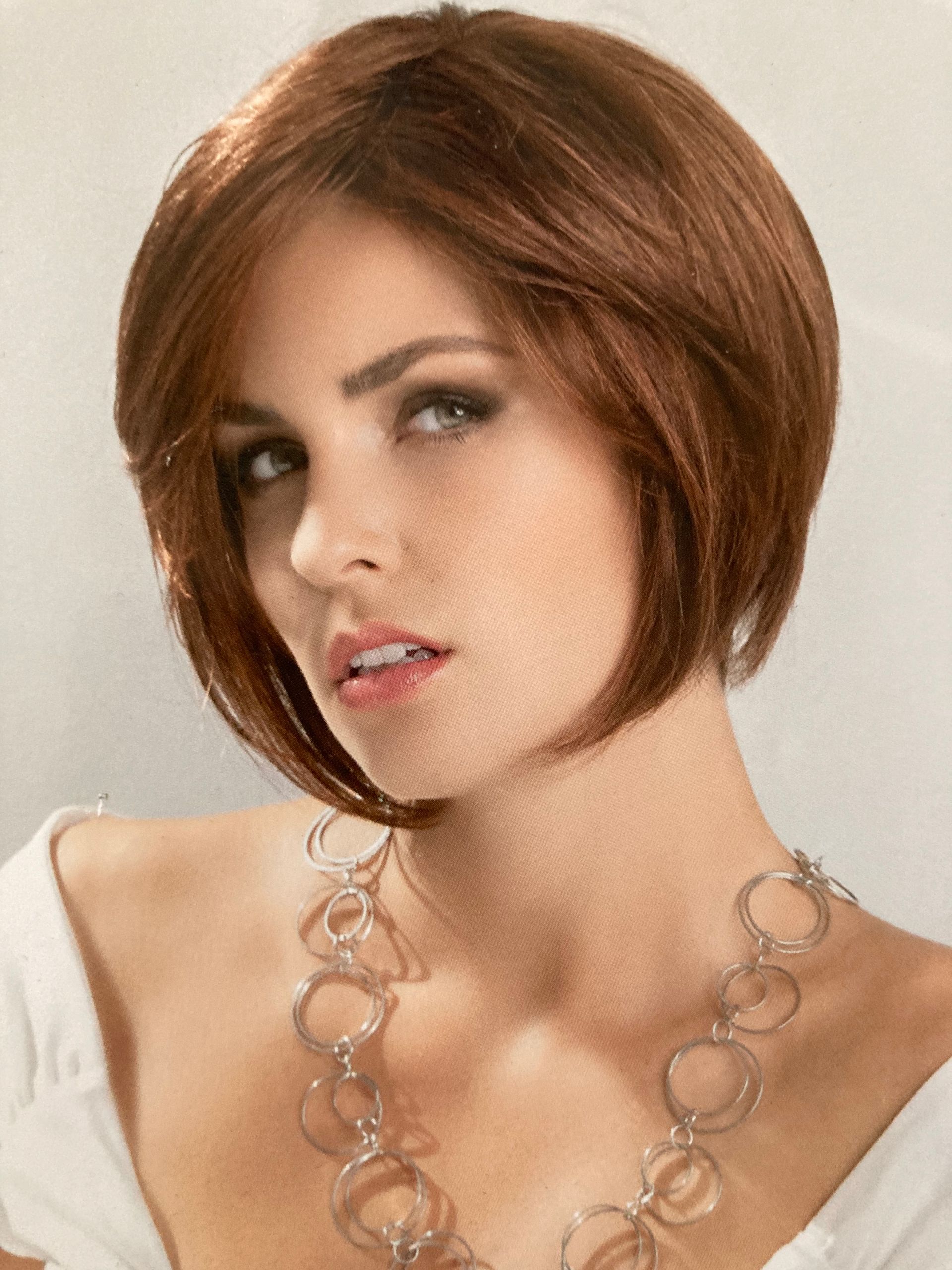 Perruque femme carré roux