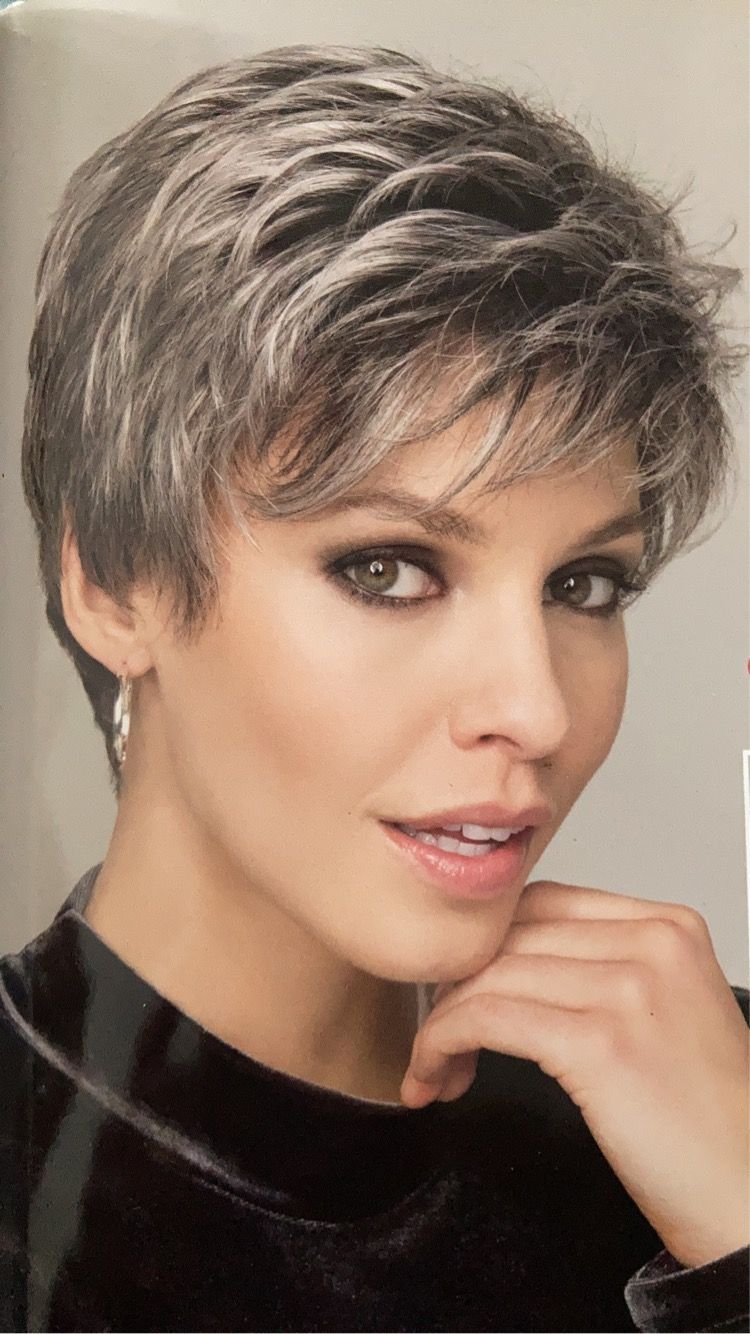 Perruque femme courte noire et blanche