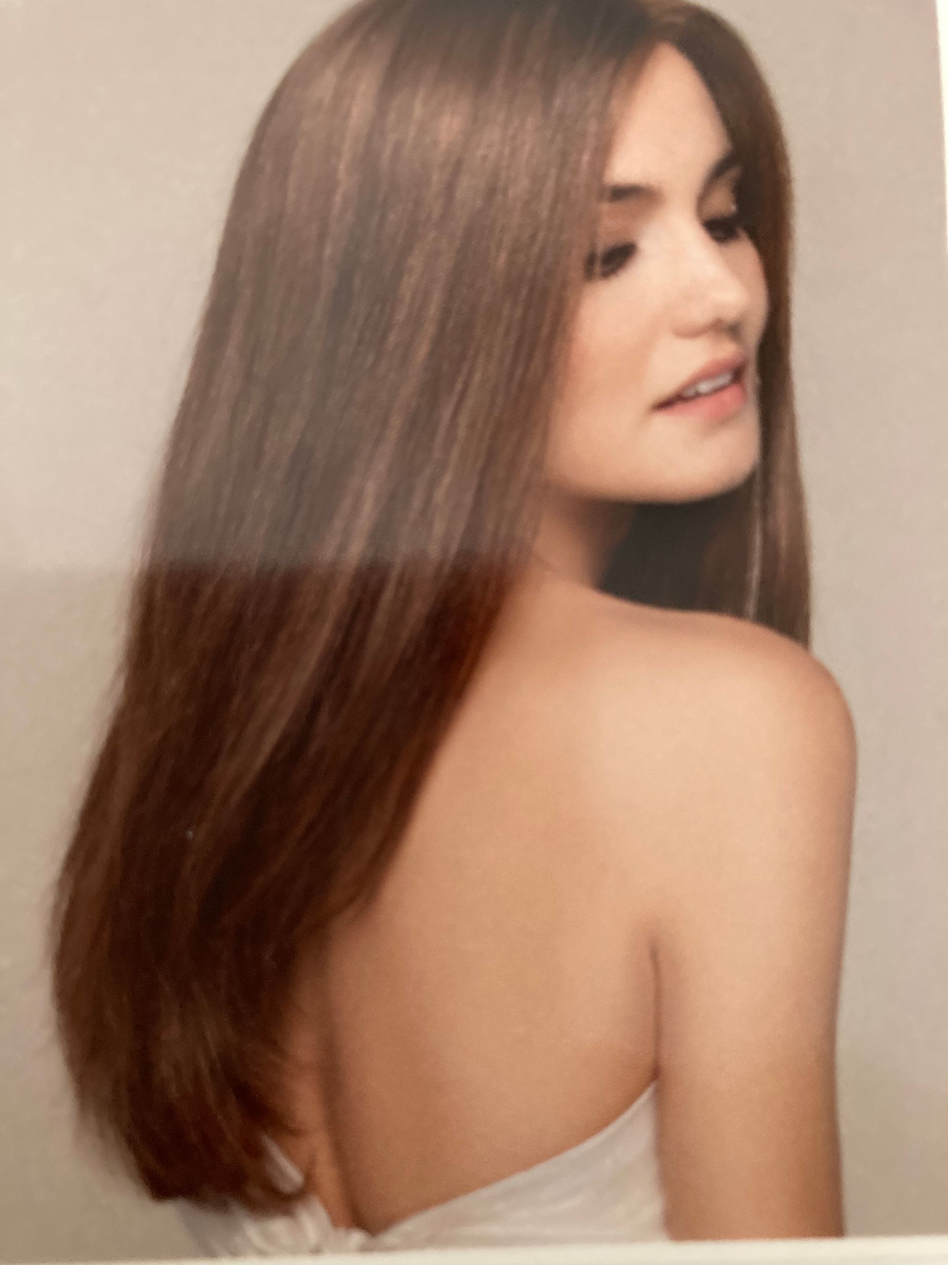 Perruque femme longue brune