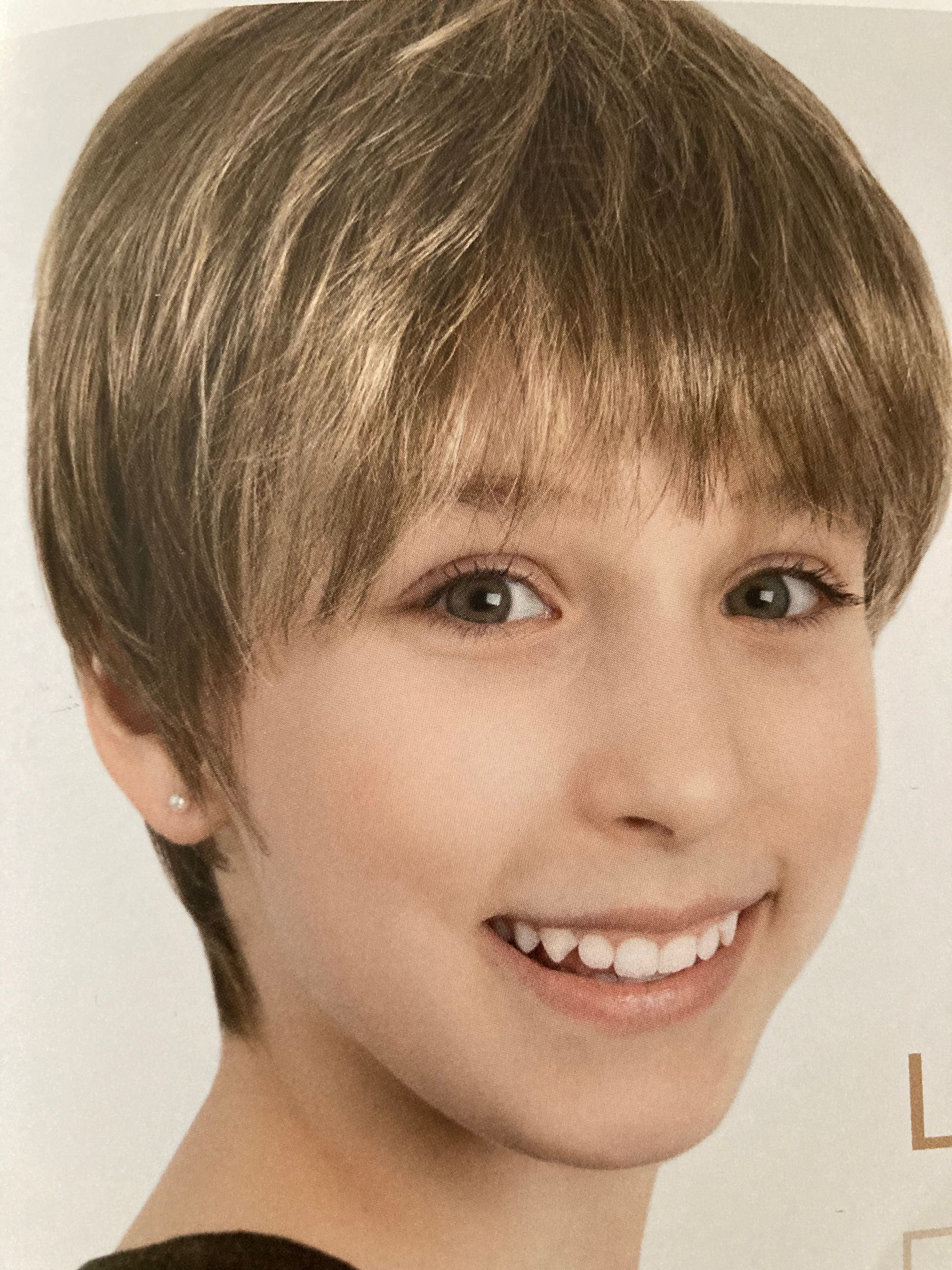 Perruque courte pour enfant