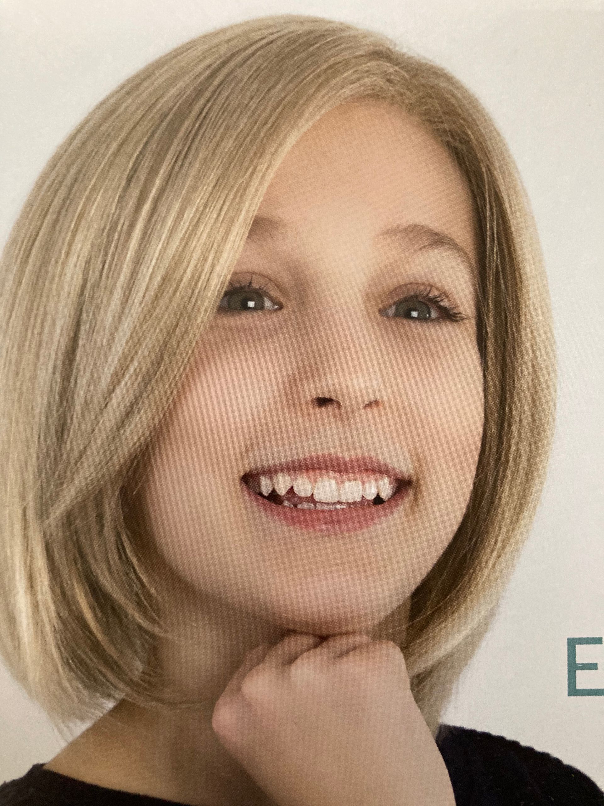 Perruque pour petite fille blonde