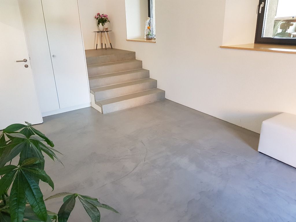 Chapes, sols, isolations - Grégoire Progin SA - Villars-sur-Glâne - escalier