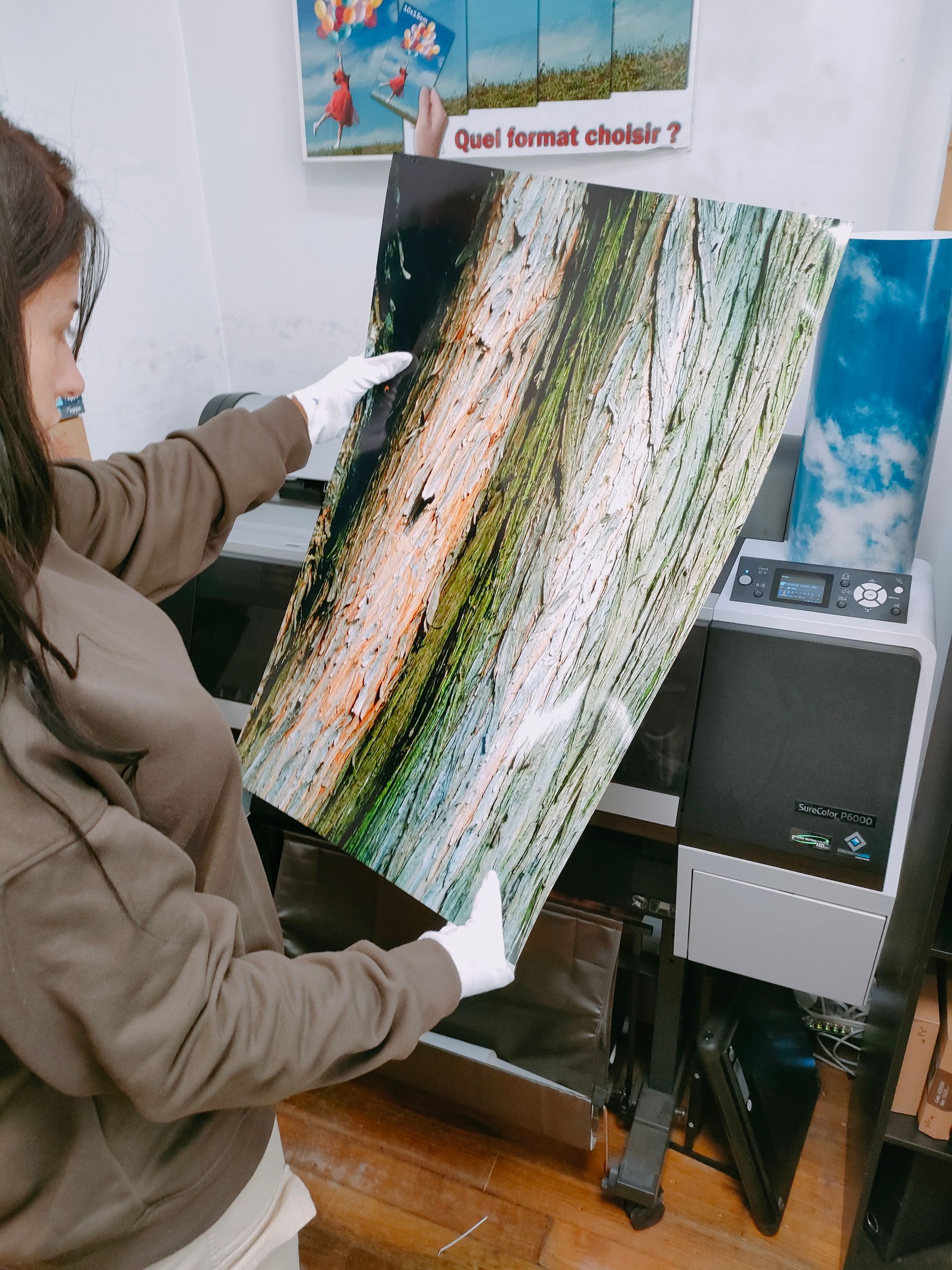 Impression d'un poster avec une machine de tirage