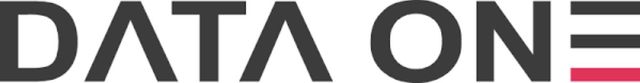 Eine Nahaufnahme des Wortes „Data One“ auf weißem Hintergrund.