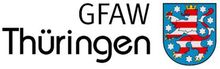 Ein Logo für die gfaw thüringen mit einem Wappen