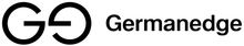 Ein schwarz-weißes Logo für Germanedge auf weißem Hintergrund.