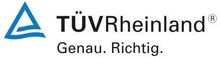 Ein blau-weißes Logo für ein Unternehmen namens TÜV Rheinland