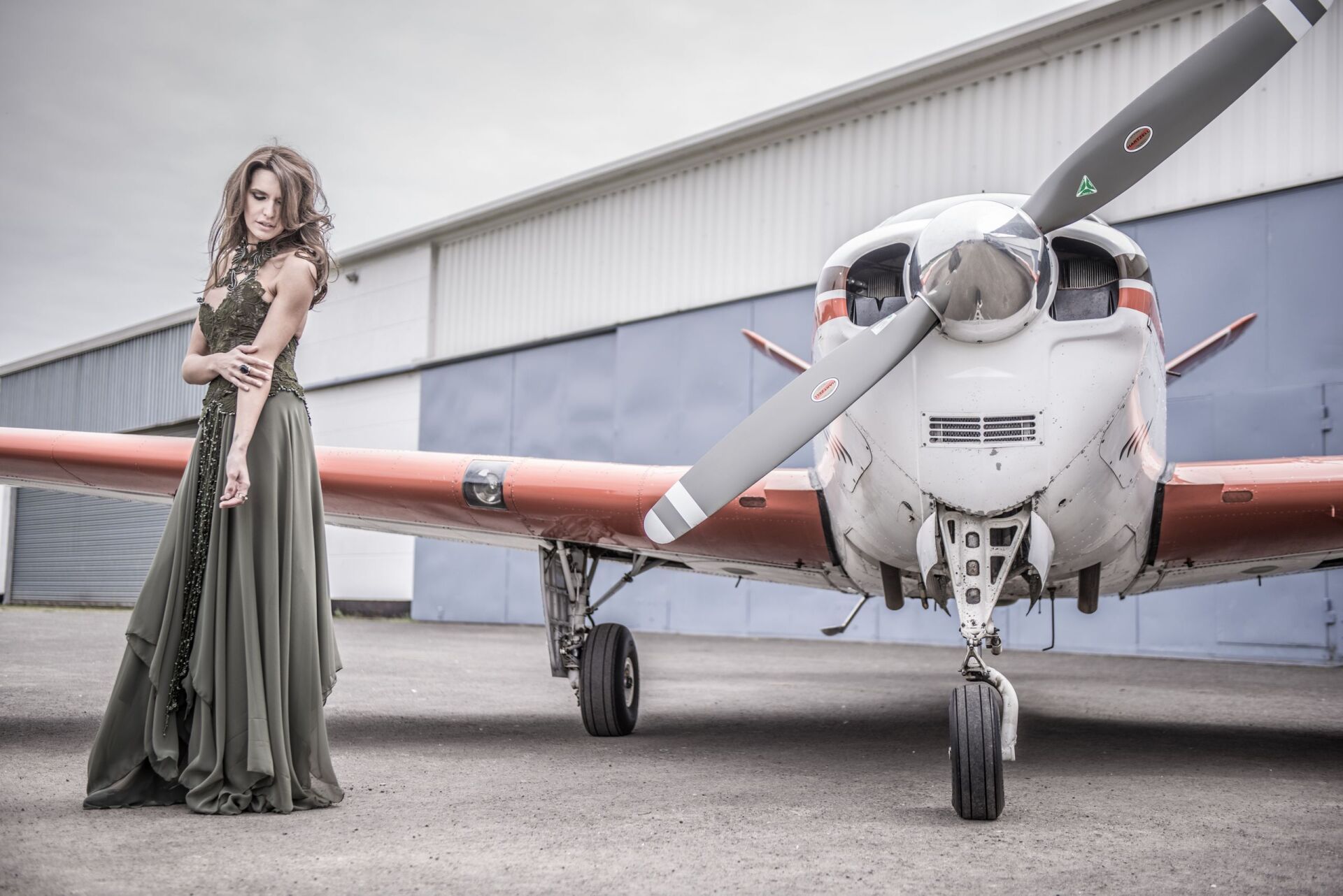 Frau Beauty Travel Fotoshooting