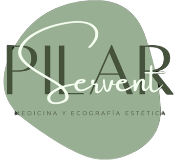 Un logotipo para Pilar Sirviente Medicina y Ecografía Estética.