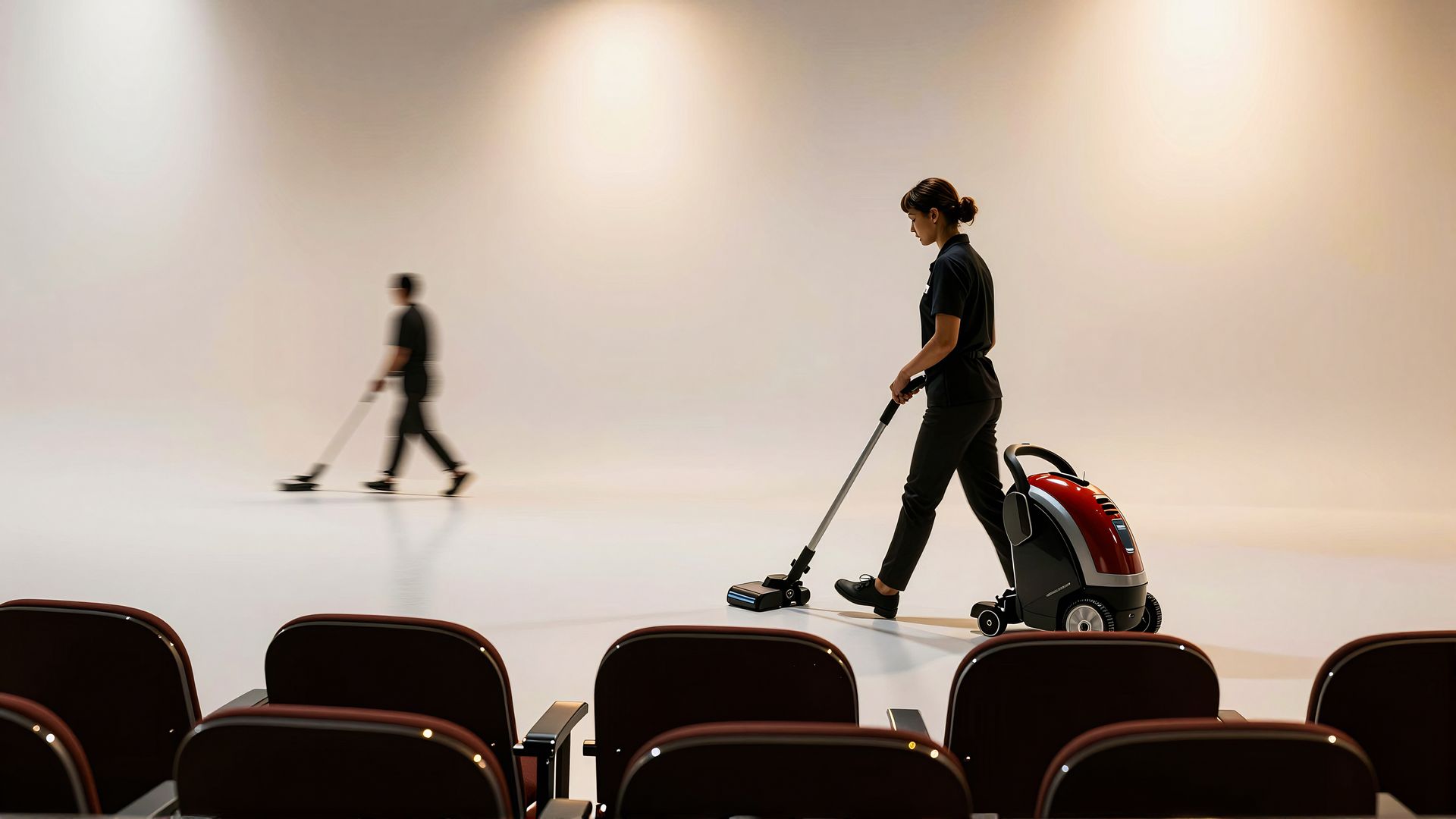 Nettoyage d'un amphithéâtre