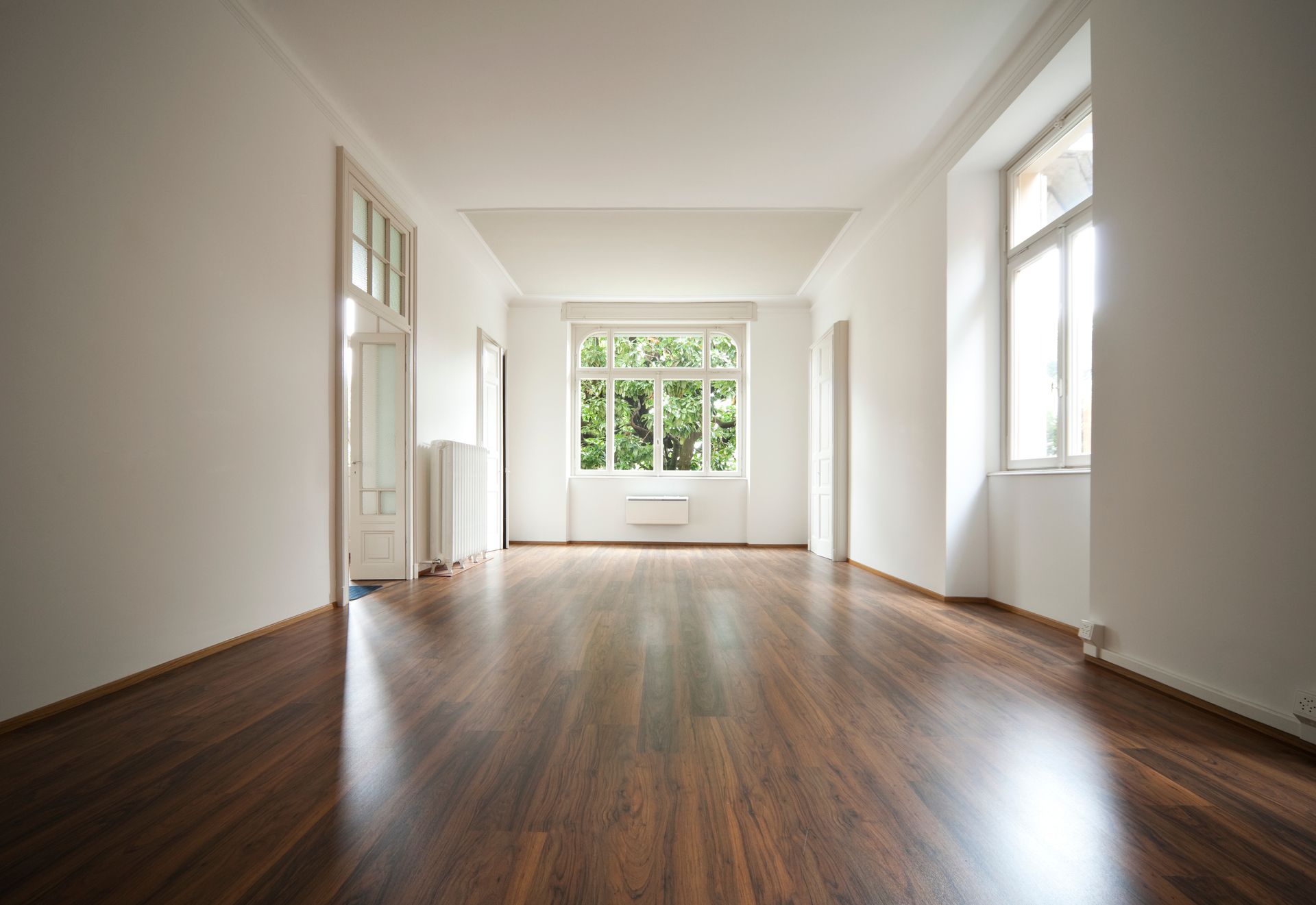 Nettoyage dans un appartement VEFA
