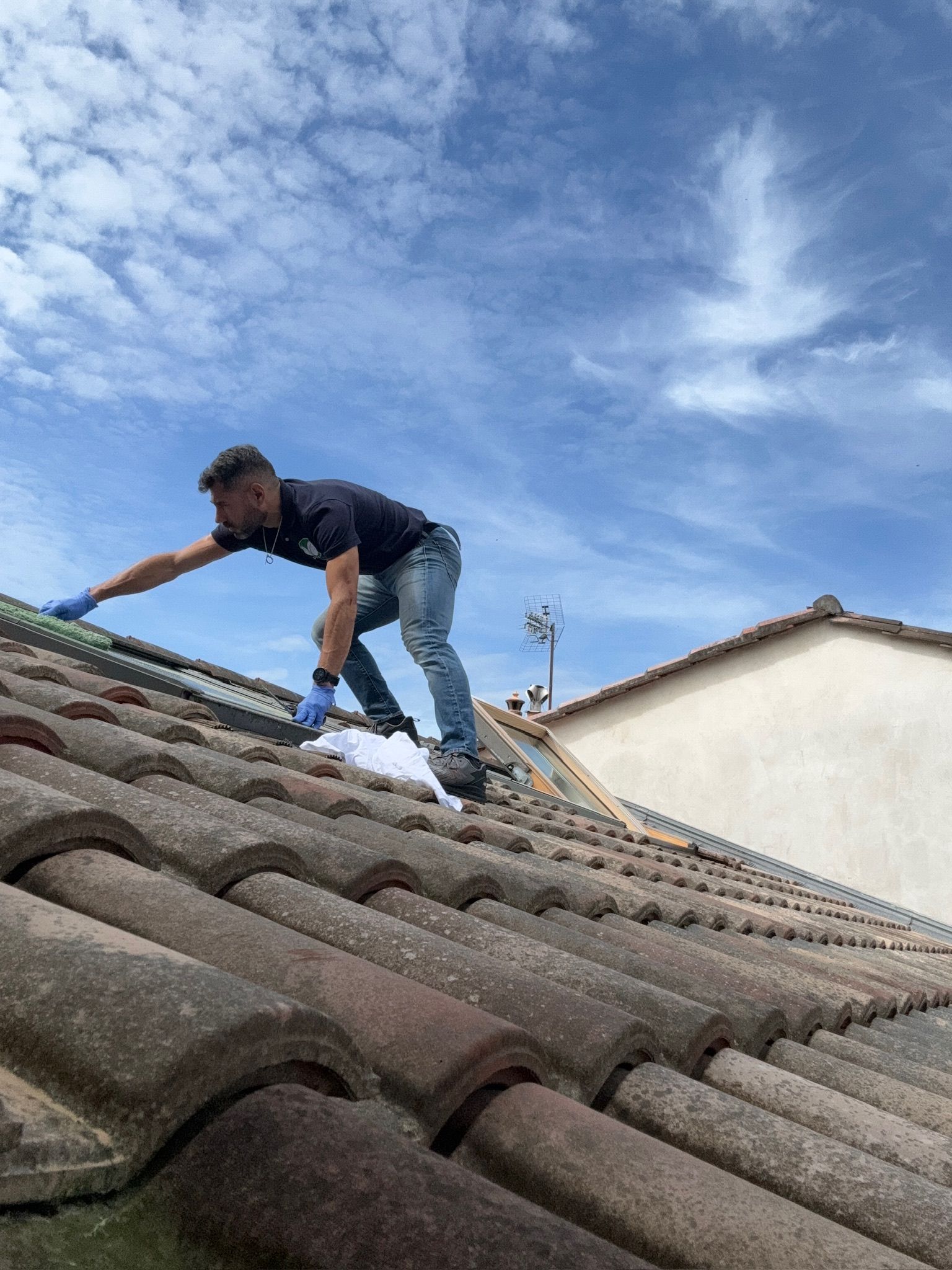 Nettoyage de Velux par l'extérieur