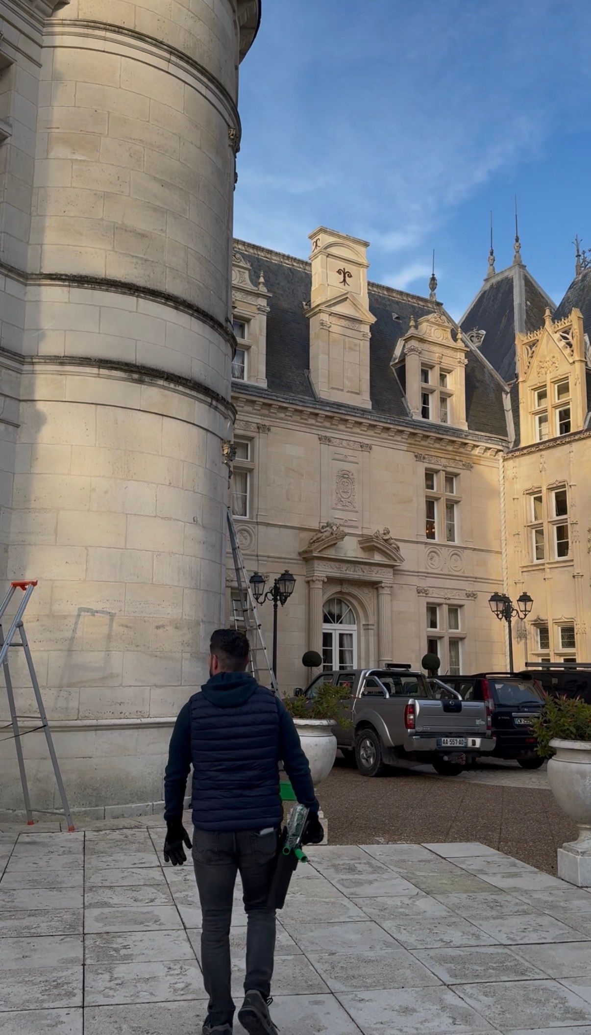 Préparation de nettoyage pour le Château Margaux