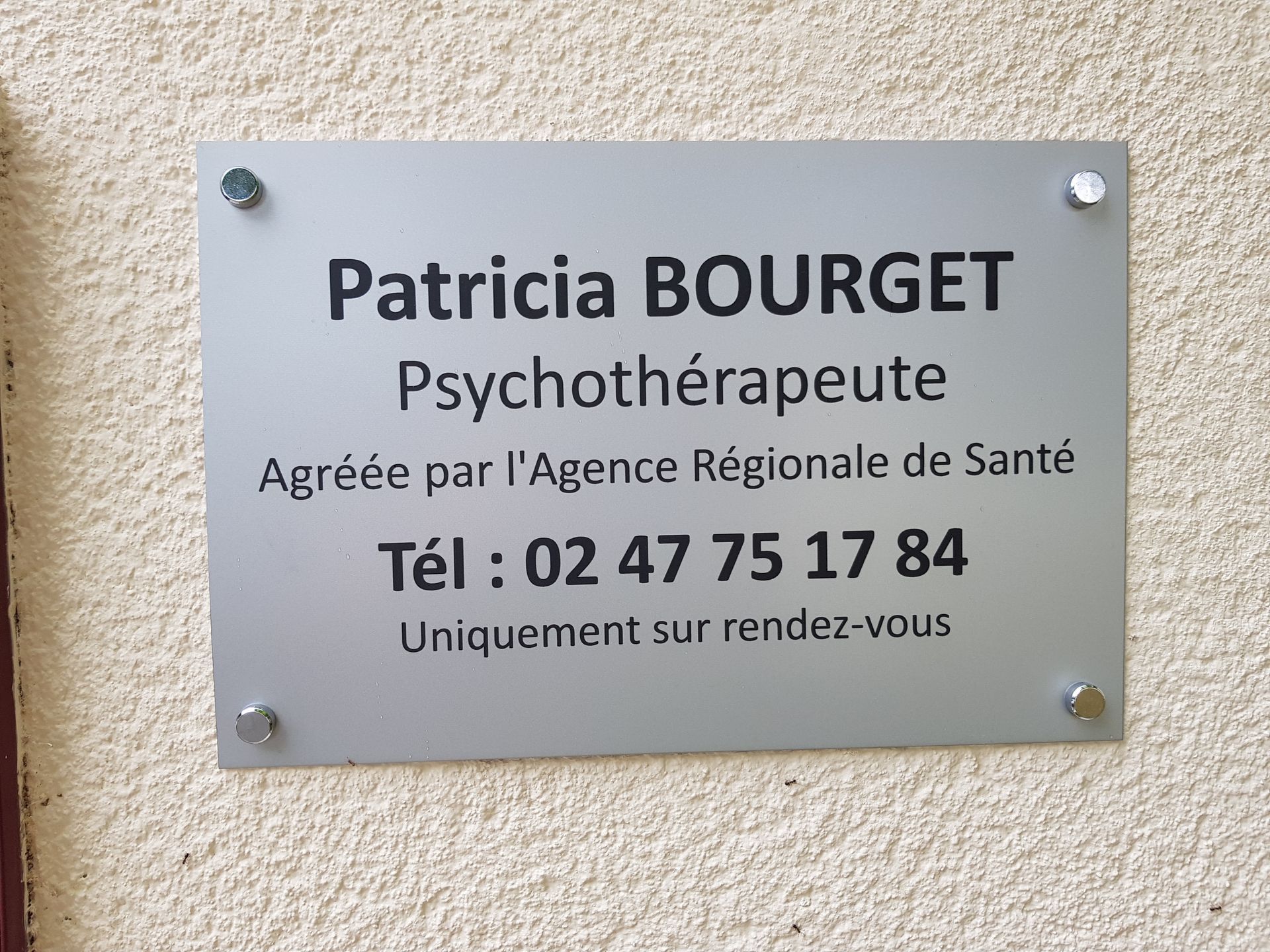 Plaque de Patricia Bourget
