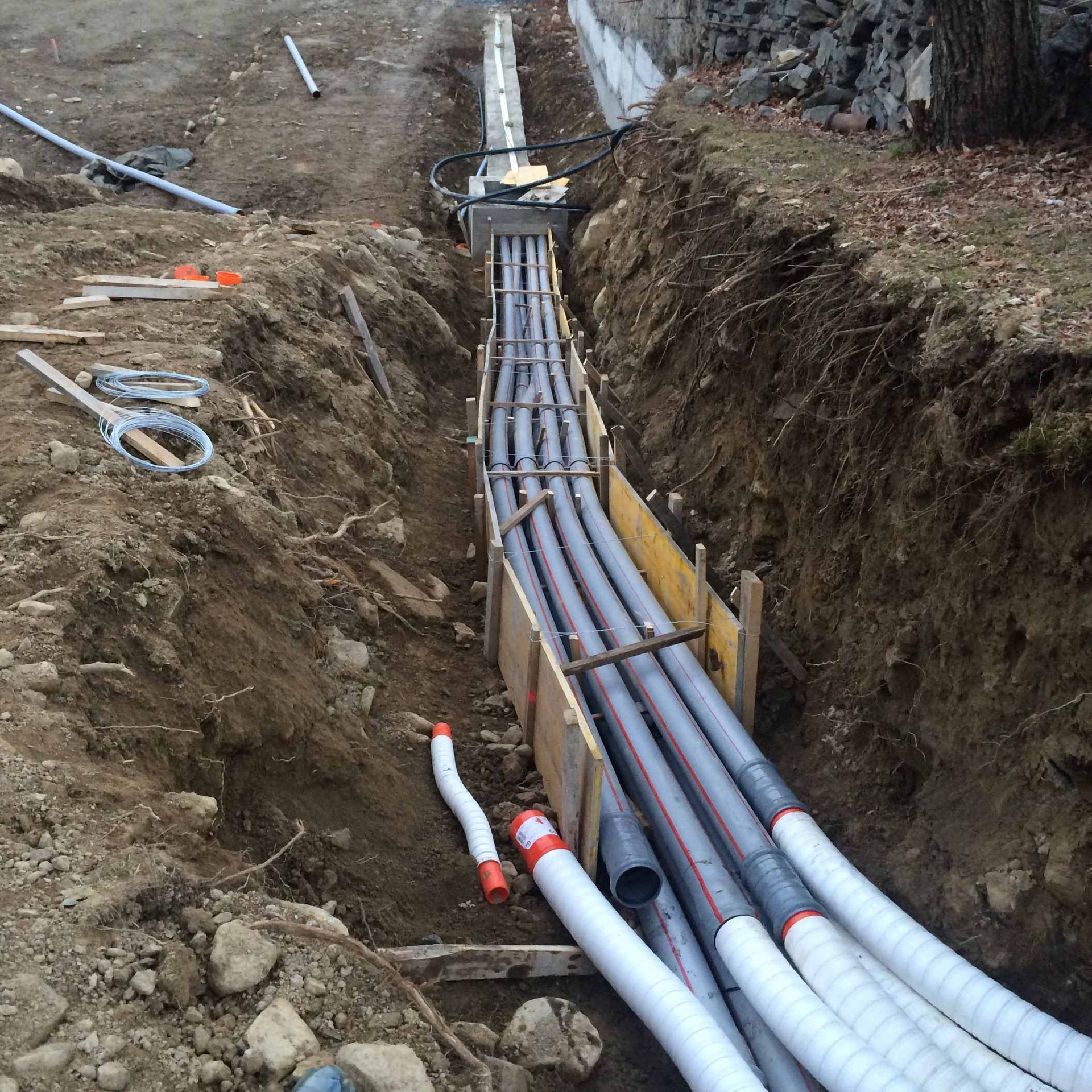 Scavi canalizzazioni - Rodesino impresa di costruzioni