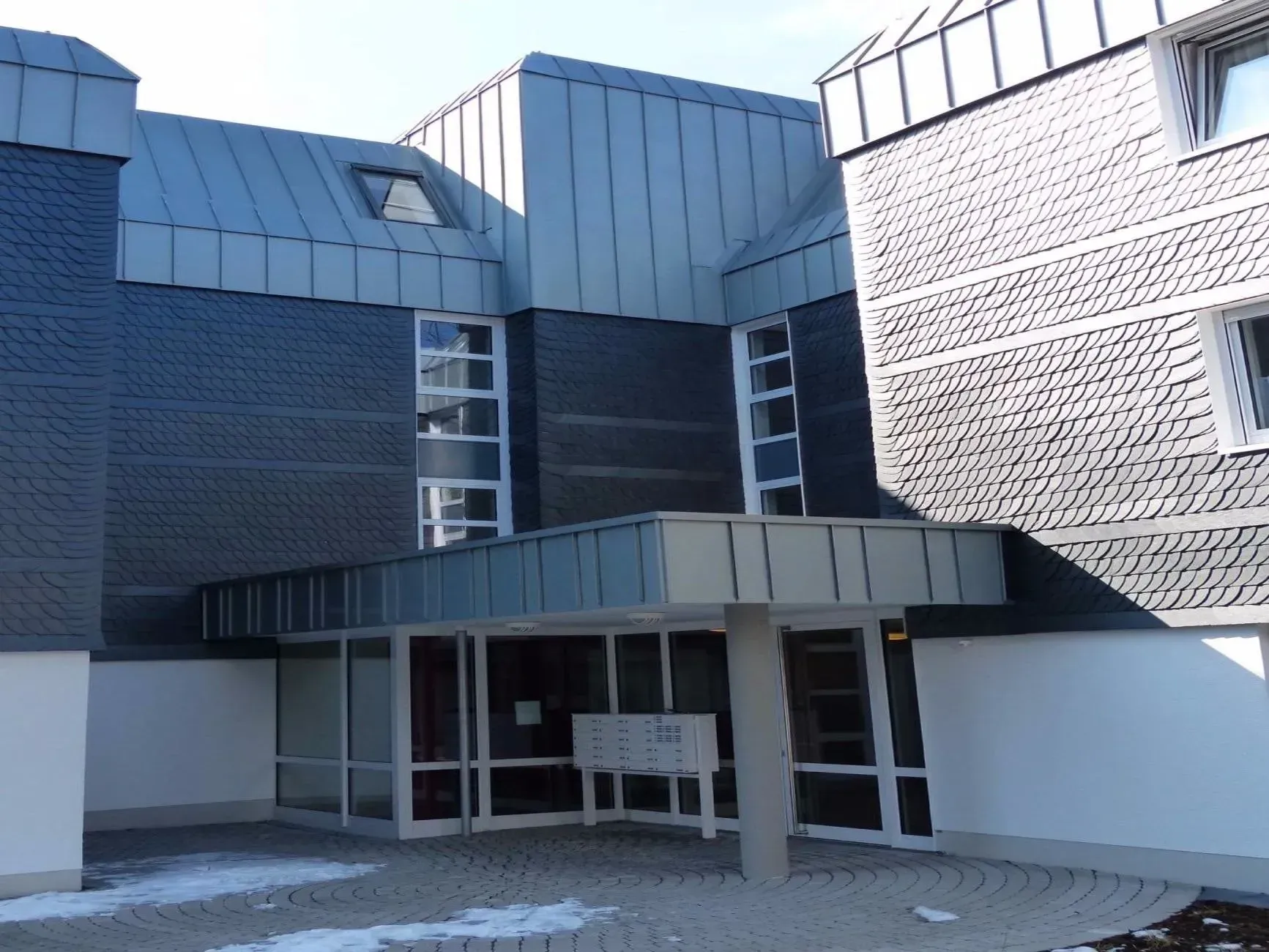 Eingangsbereich eines Bürogebäudes