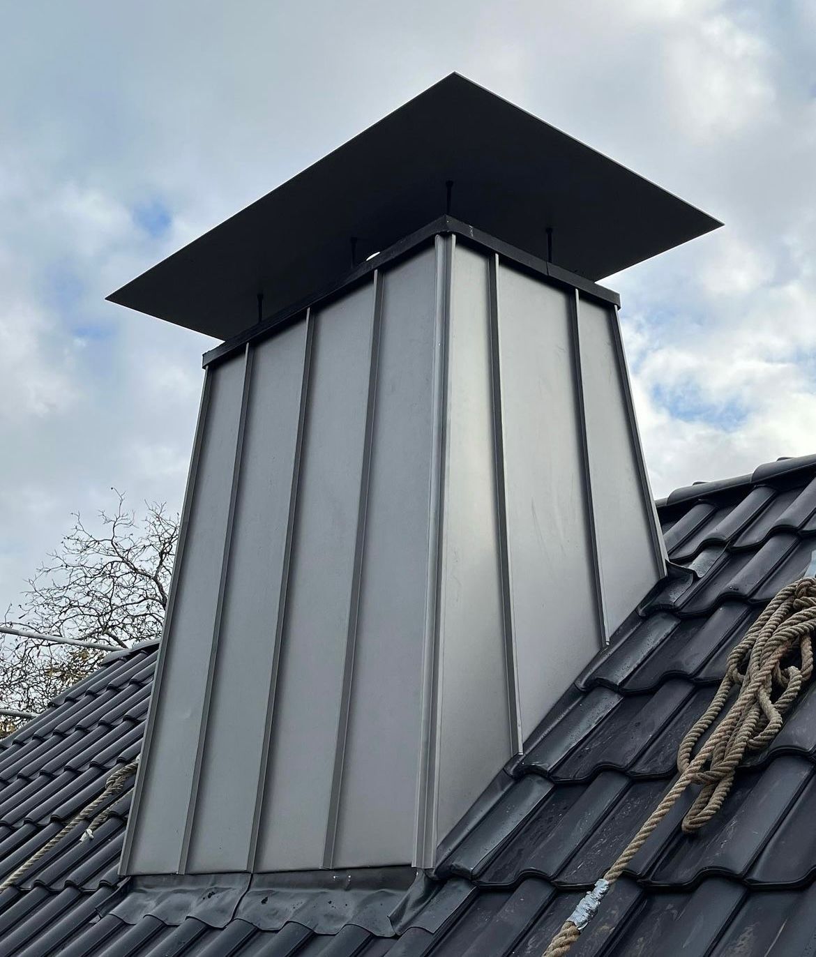 Schornstein aus Metall