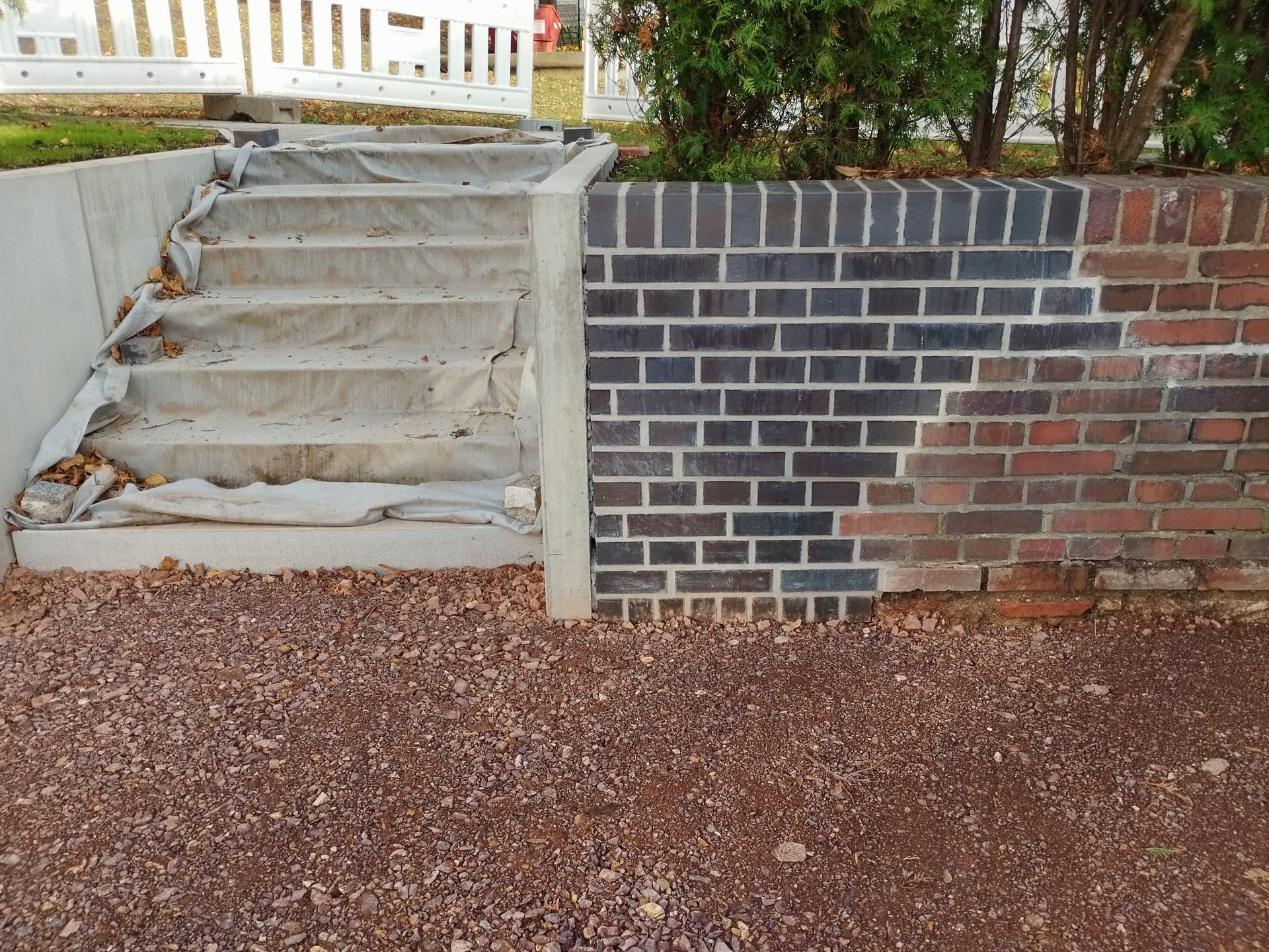 Herstelllung Klinkermauerwerk an Treppenaufgang