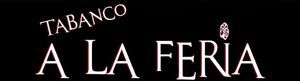 Un fondo negro con texto blanco que dice tabaco a la feria.