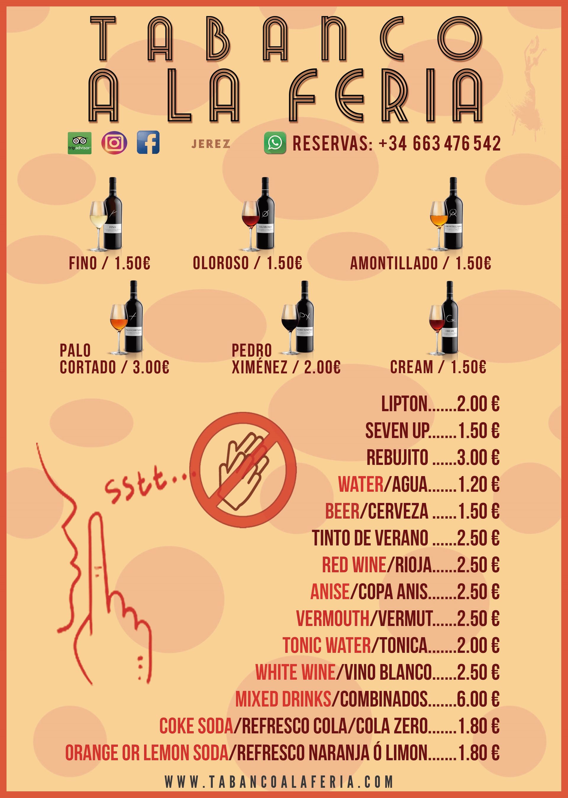 Un cartel que dice 'tadanco a la feria'