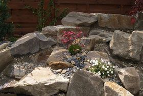 Gartengestaltung mit Steinen