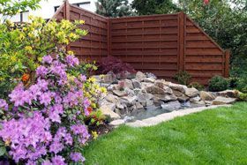 Garten mit Sichtschutz und Gartendesign