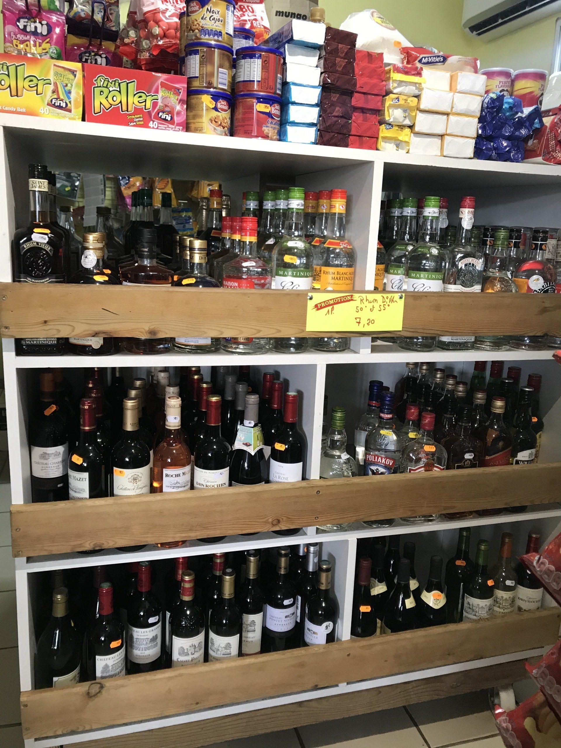 Tous types de boissons alcoolisées