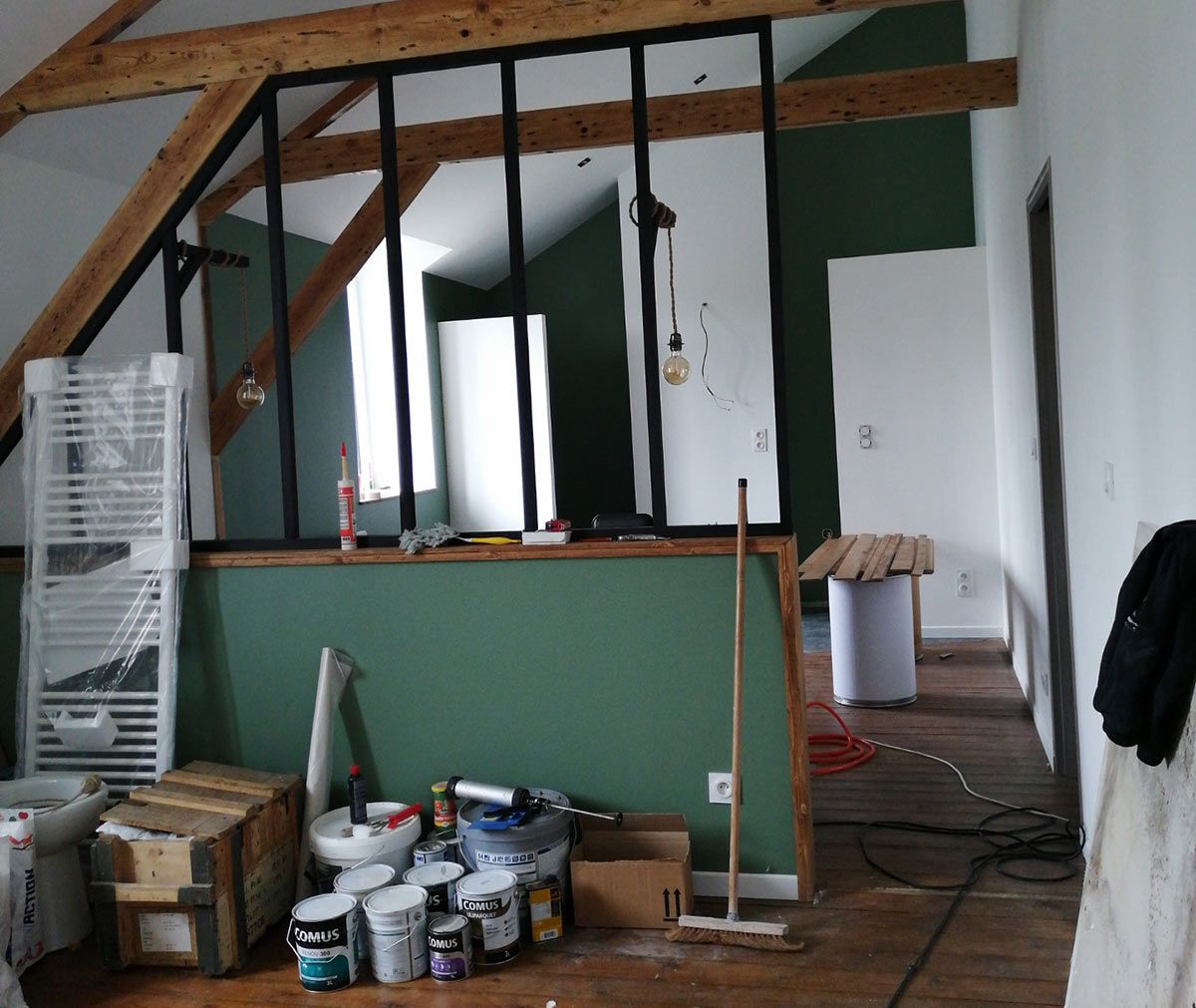 Travaux de peinture dans un maison